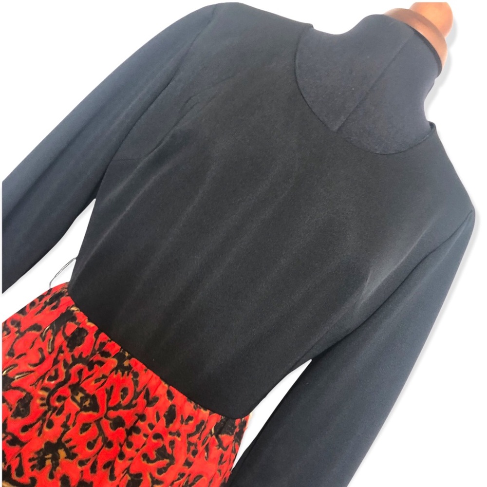 Vintage Polyester Dress With Boho Skirt - Picture 3 of 14